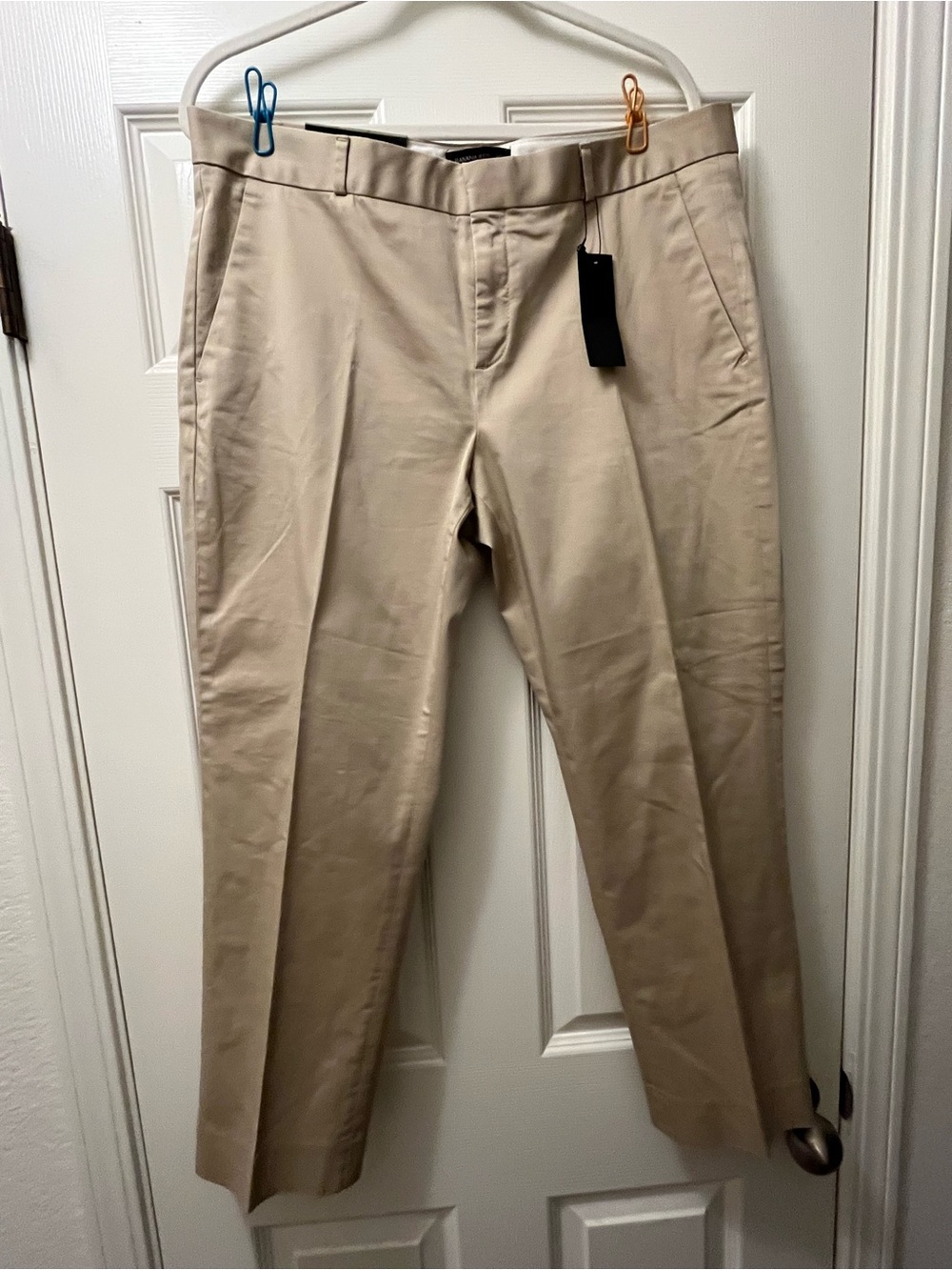 Banana Republic AVERY STRAIGHT-FIT SOLID SATEEN ANKLE PANT